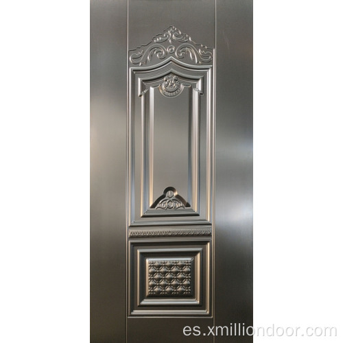 Piel de puerta de acero decorativa